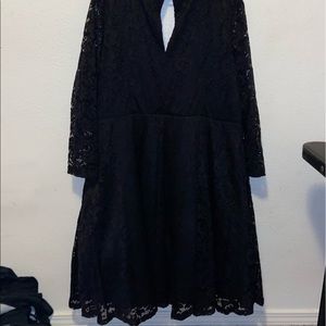 Torrid black lace over dress